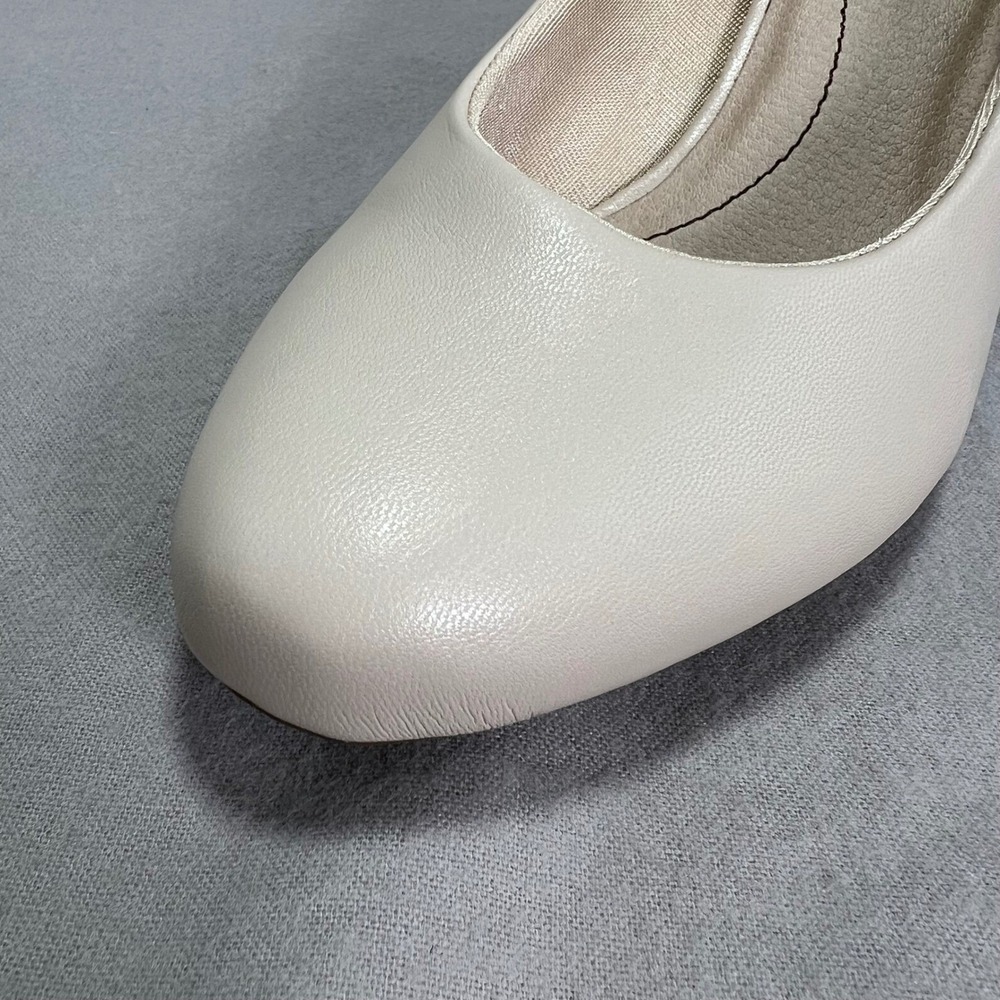 Life Stride Parigi Slip on Heels Beige Neutral Pumps Classic Round Toe Heels 8.5 - Picture 11 of 12